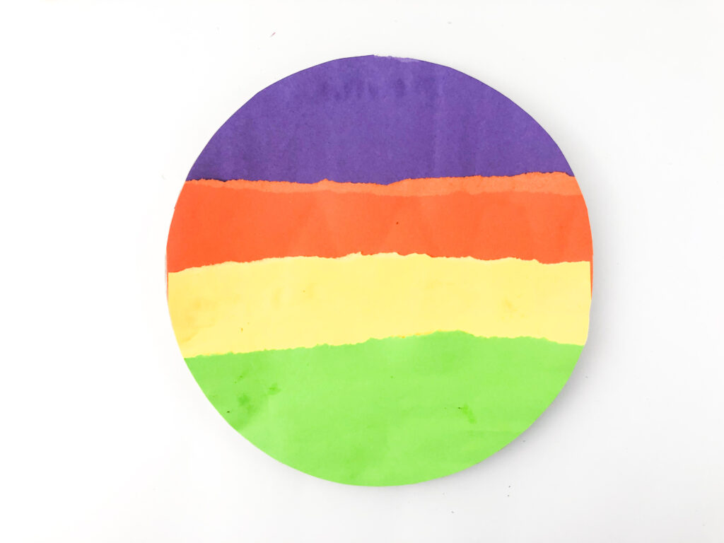 paper plate trimmed