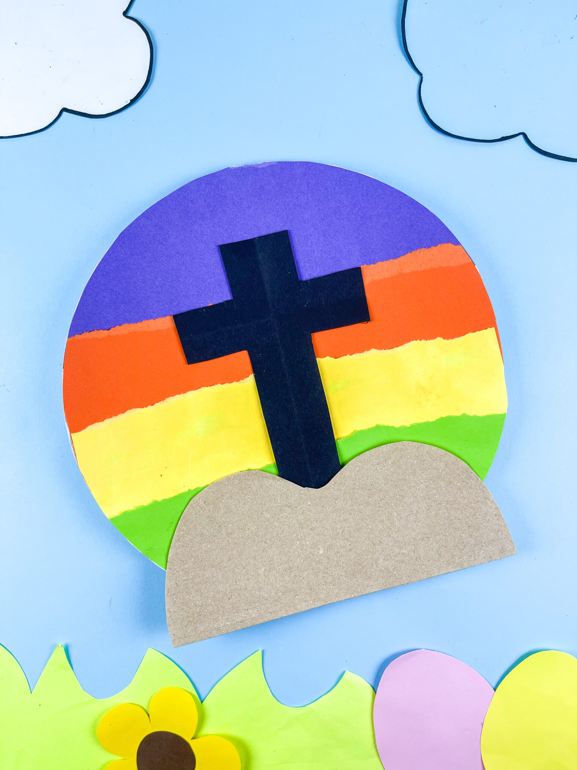 paper plate cross for kids meaningful easter craft