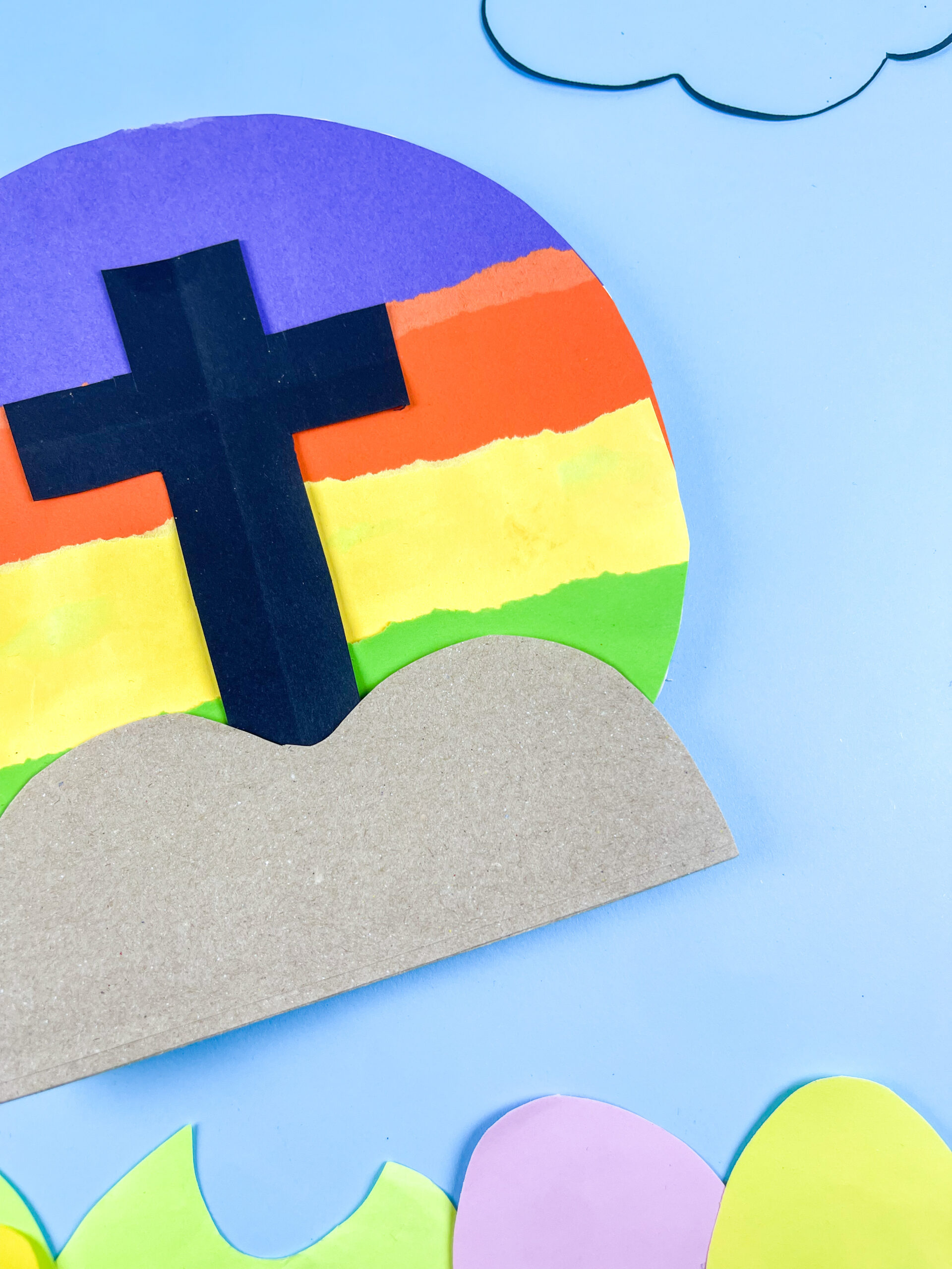 paper plate cross for kids meaningful easter craft