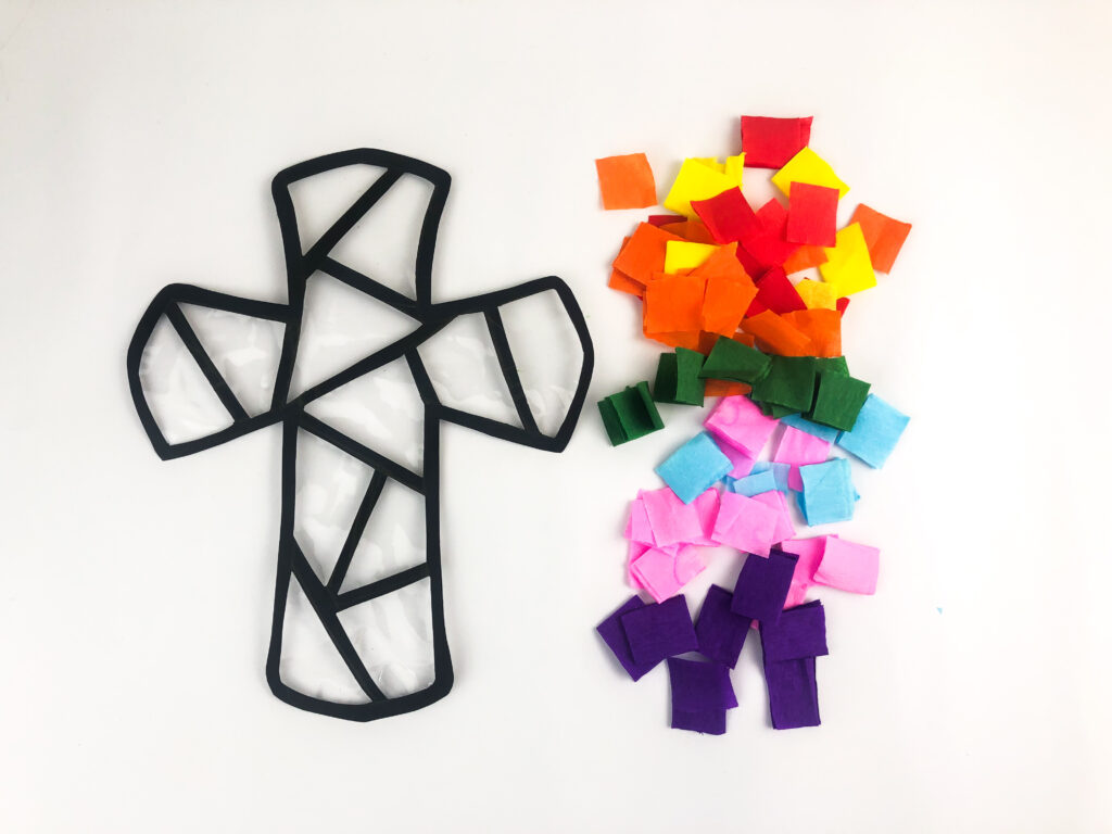 step by step easter sun catcher craft