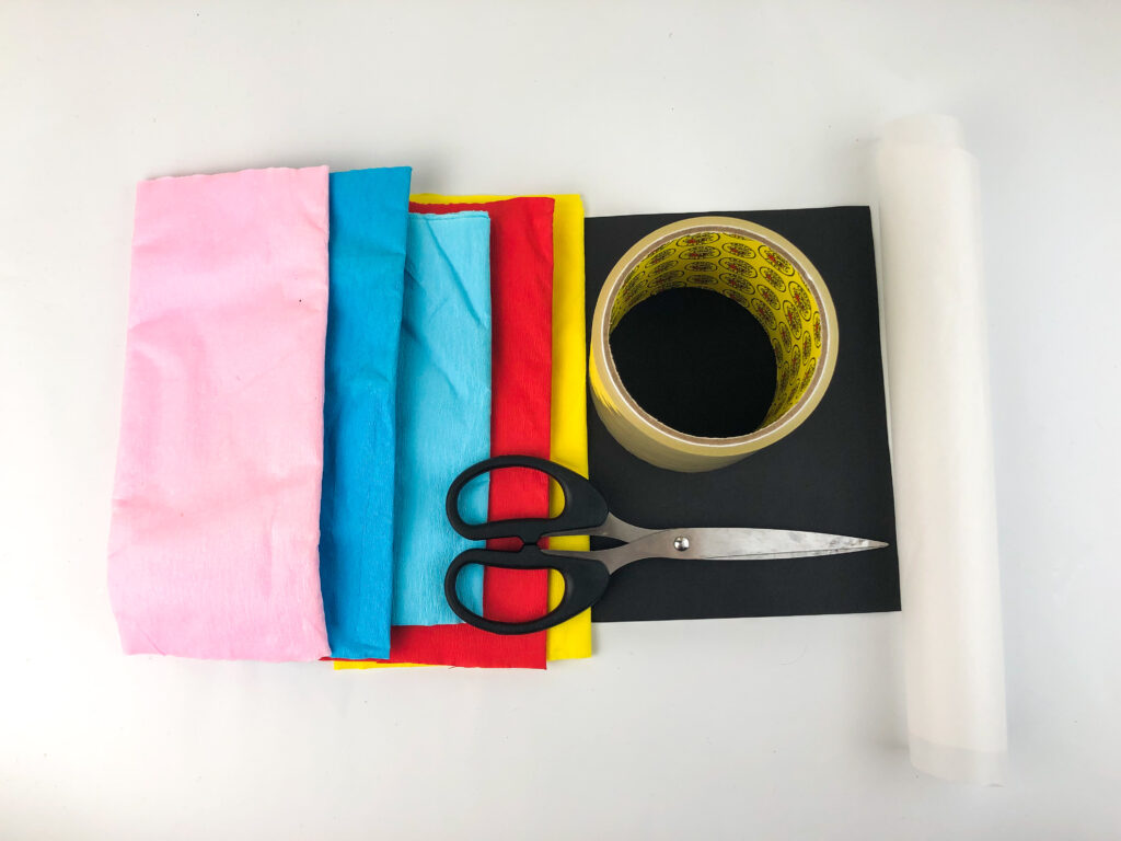 craft materials to make a butterfly suncatcher