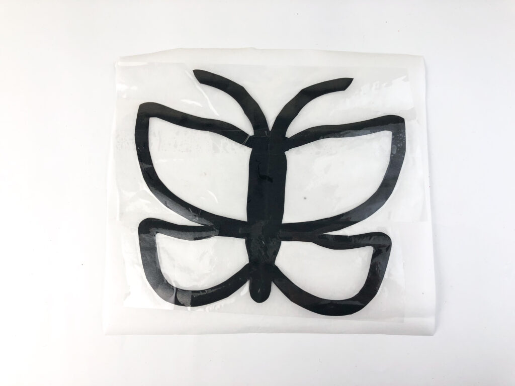 butterfly template on contact paper 