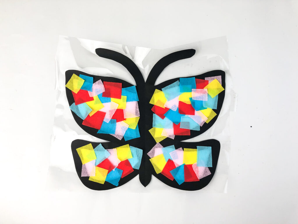 butterfly suncatcher step by step 