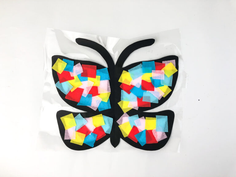 Butterfly Suncatcher Craft for Kids - Down Redbud Drive