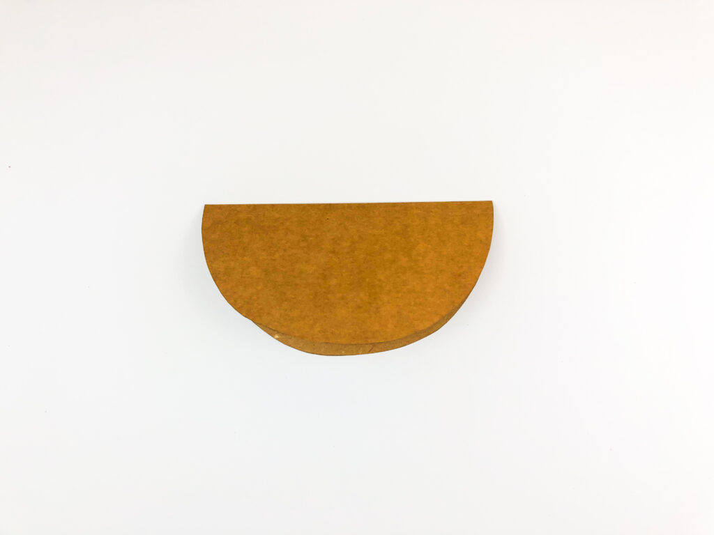 folded brown construction paper
