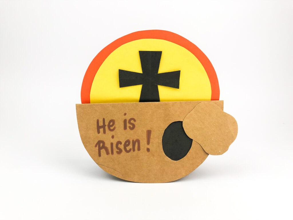 he is risen paper craft