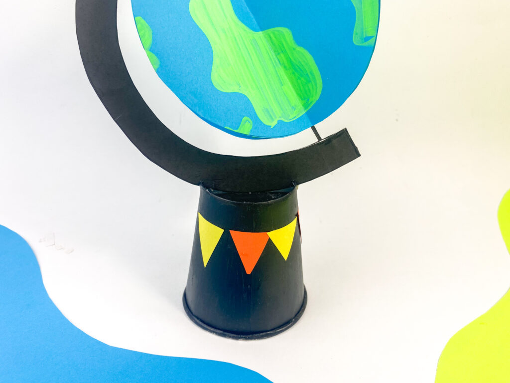 3d paper cup globe craft 