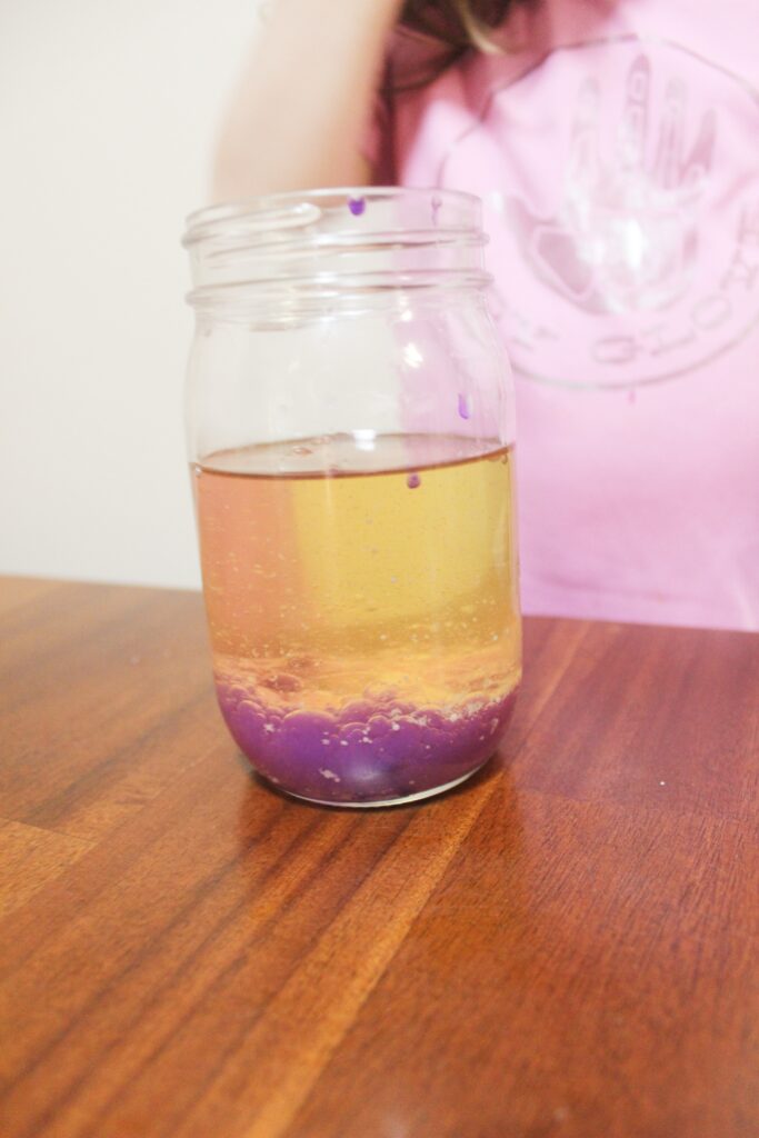 oil in a jar 