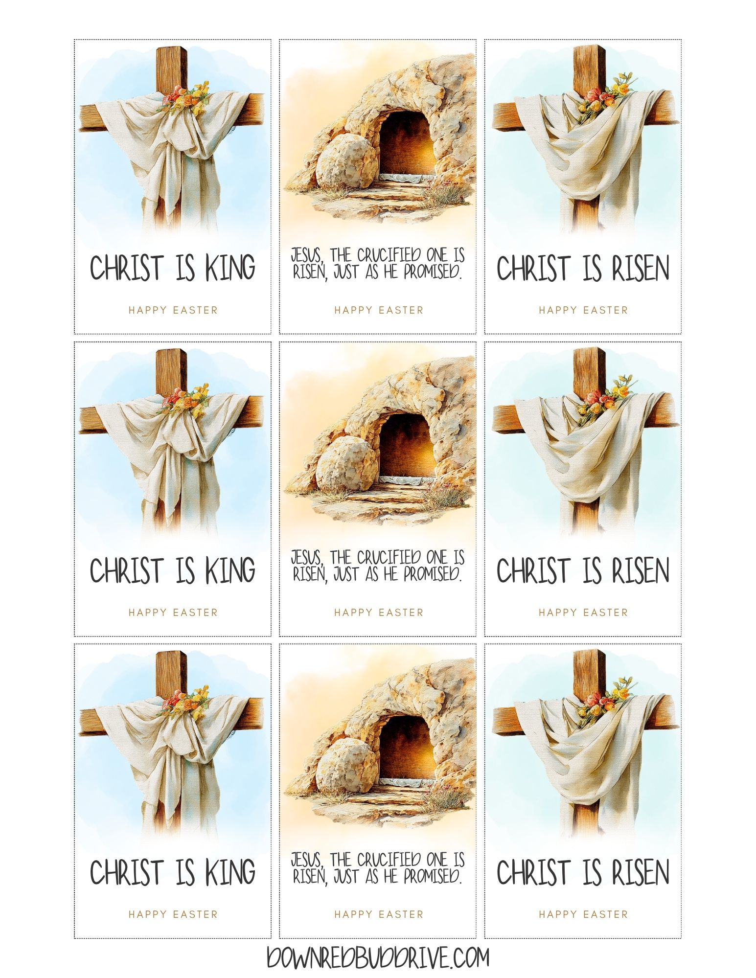 free printable christian easter gift tags 