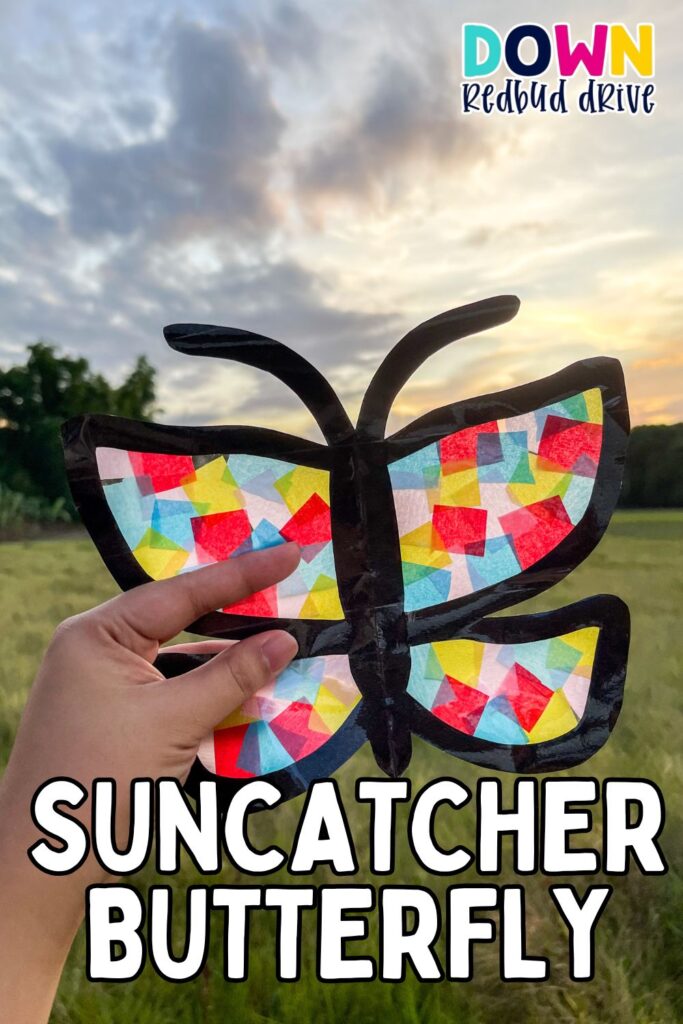 Butterfly Suncatcher Craft for Kids - Down Redbud Drive
