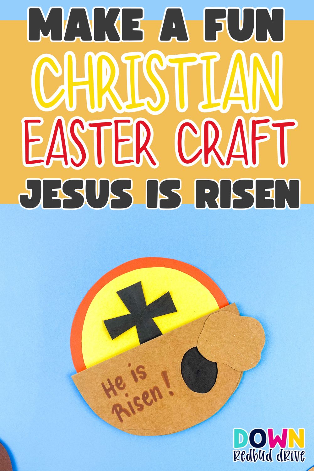 Christian Easter craft he is risen