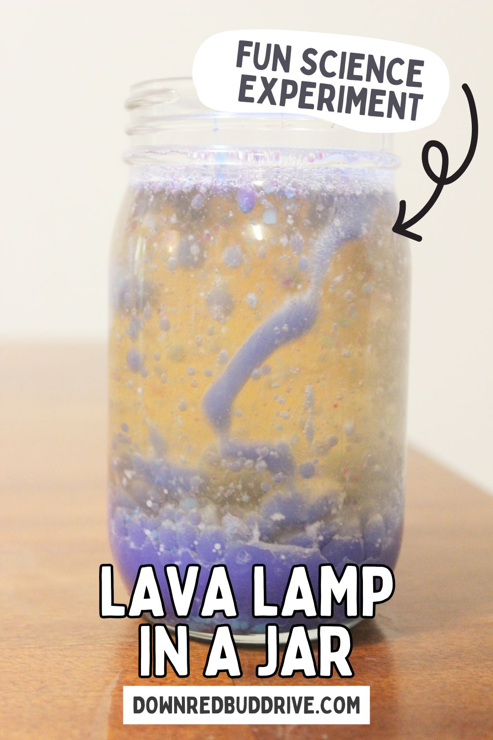 lava lamp in a bottle fun science experiment for kids 