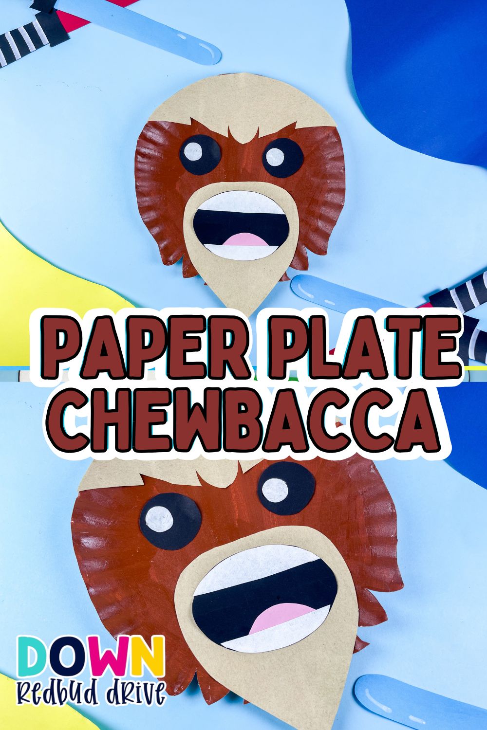 Star Wars Chewbacca paper plate craft