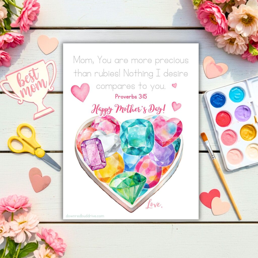 proverbs 3:15 Mother's Day gift printable