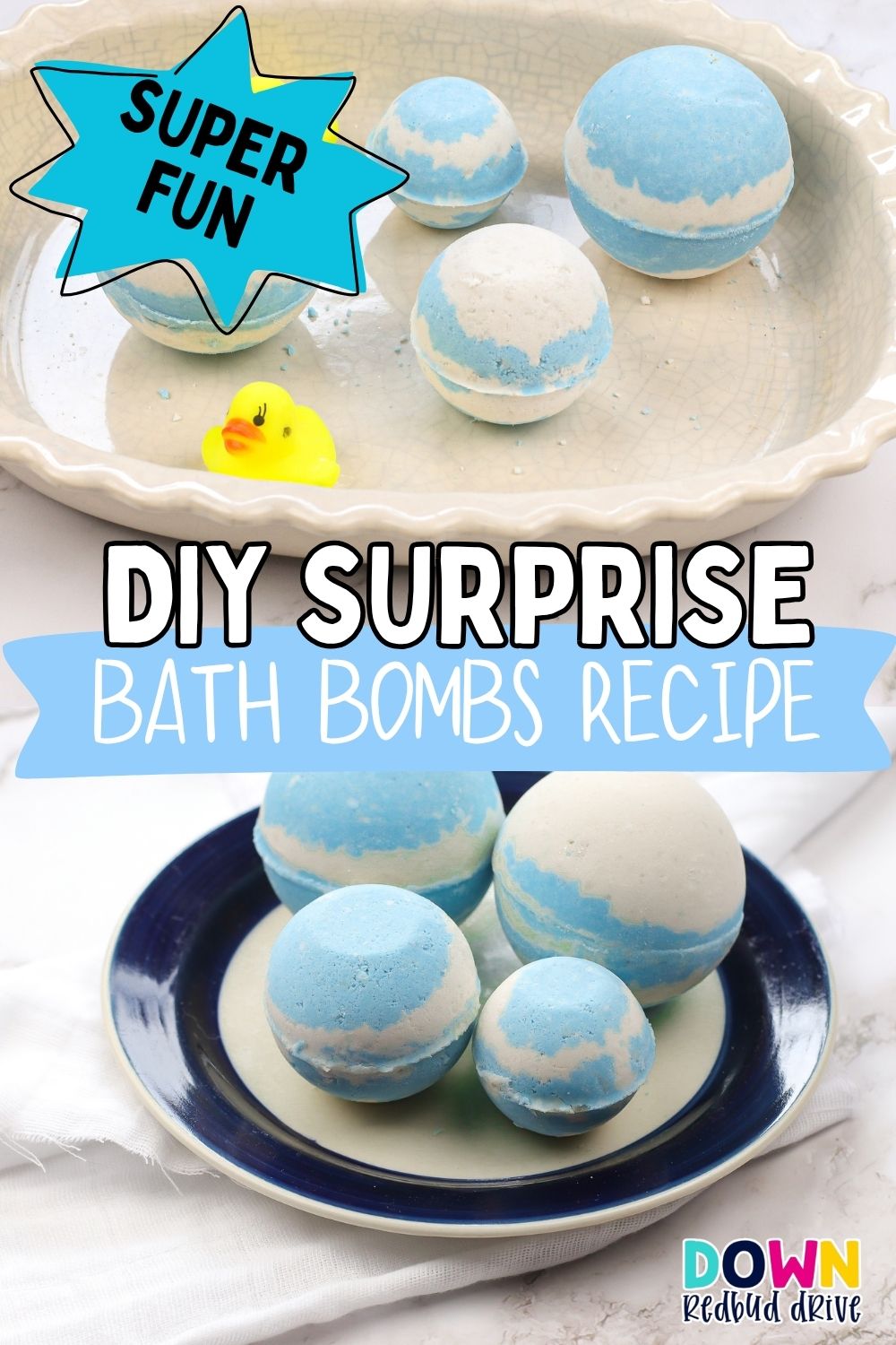 DIY Hidden surprise bath bombs 