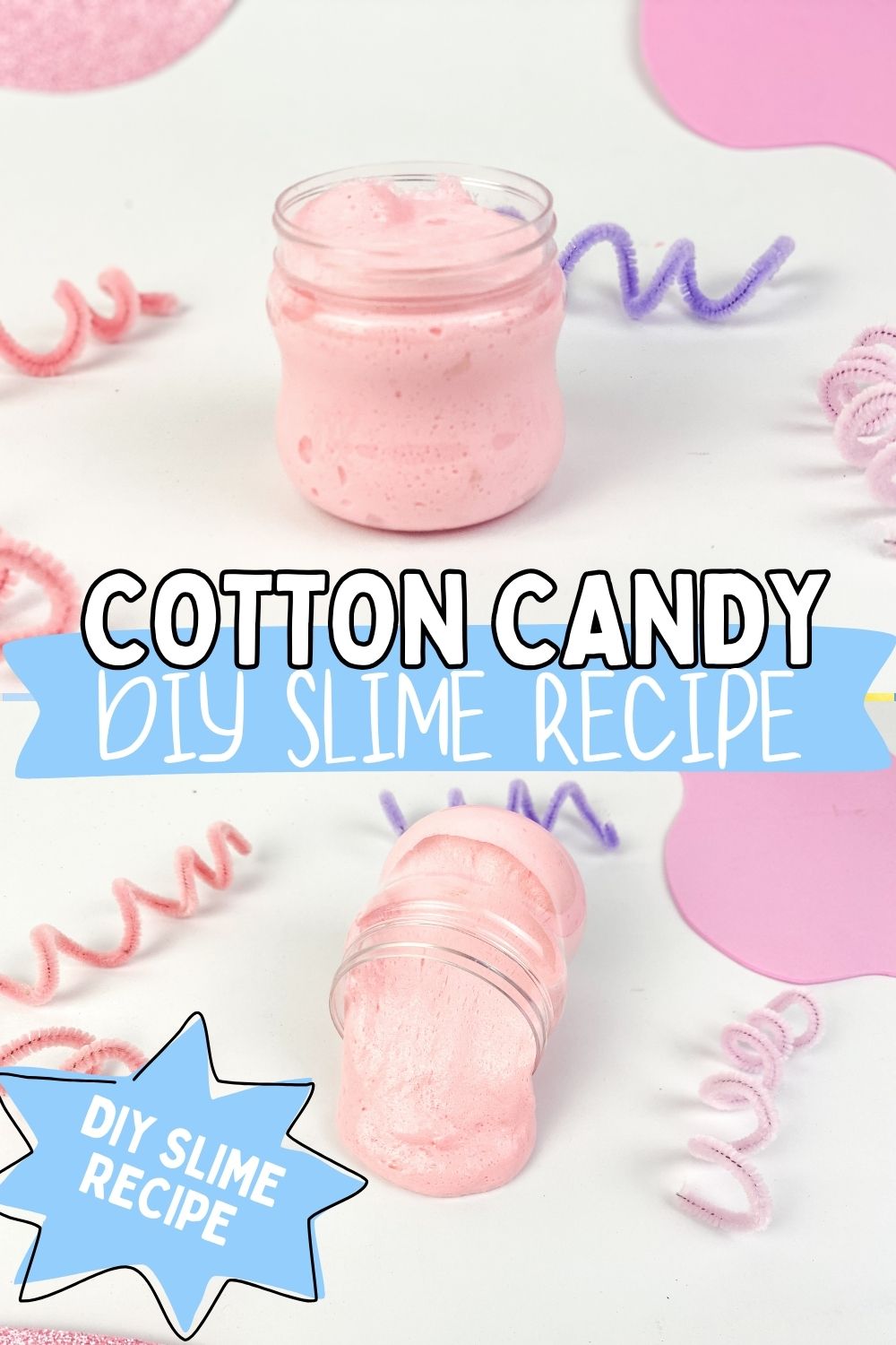 diy cotton candy slime 