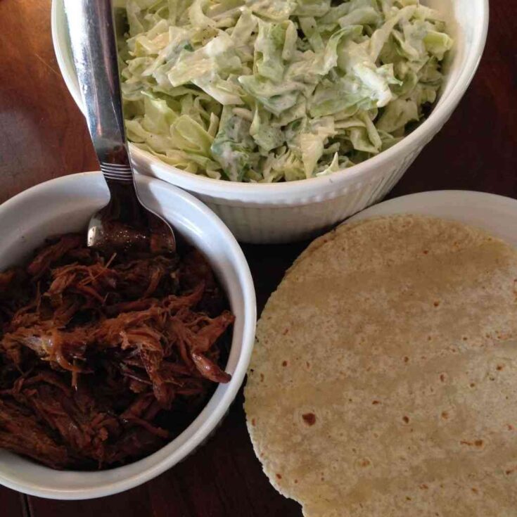 Image for crockpot hawaiian beef and cabbage tacos