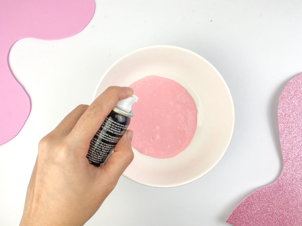 adding shaving foam to slime 