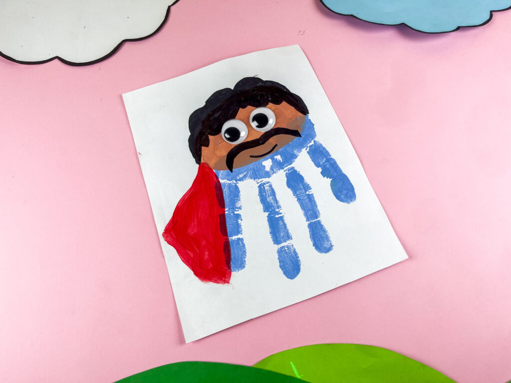 superhero handprint father's day 