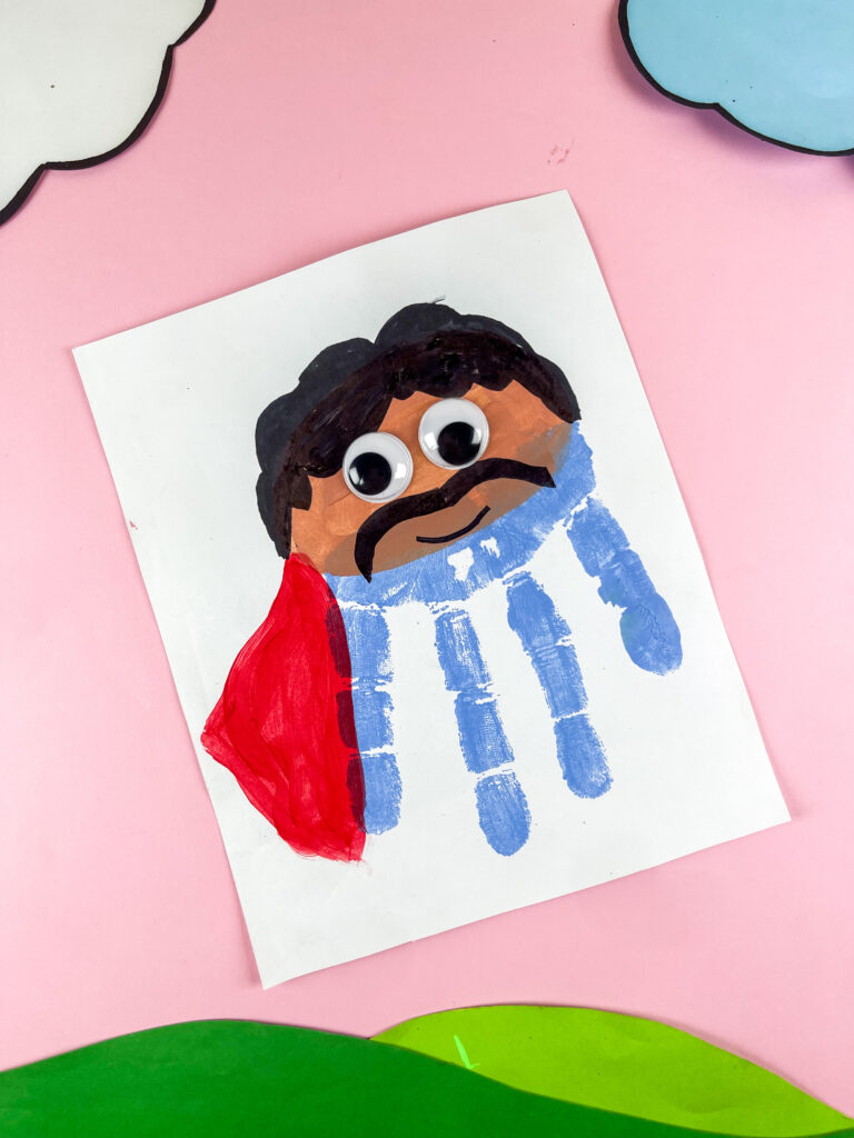 superhero handprint father's day 