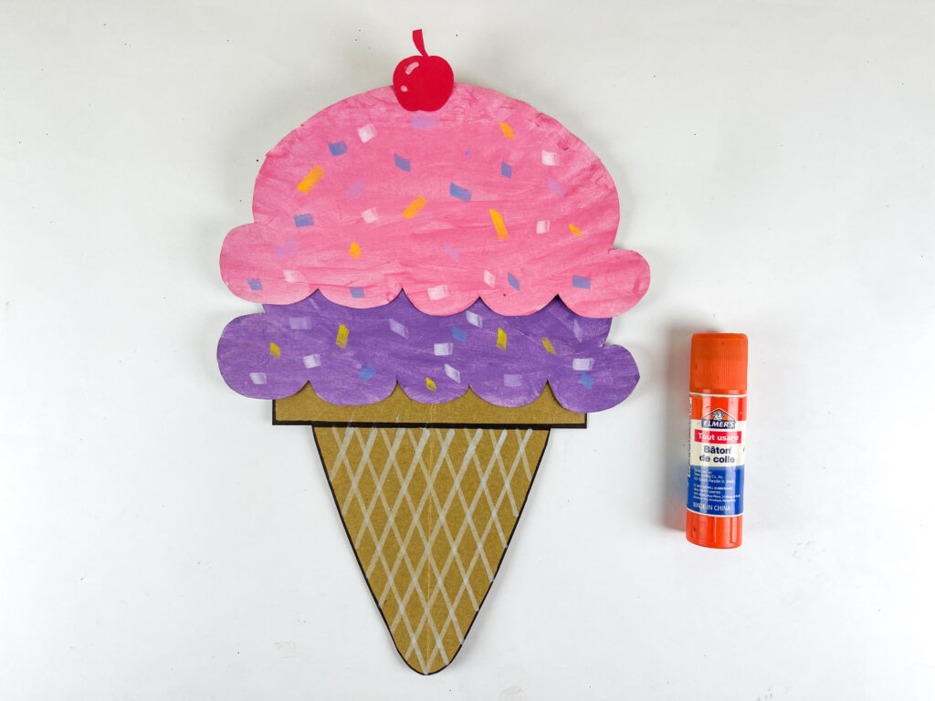 how to make a paper plate ice cream craft step by step 