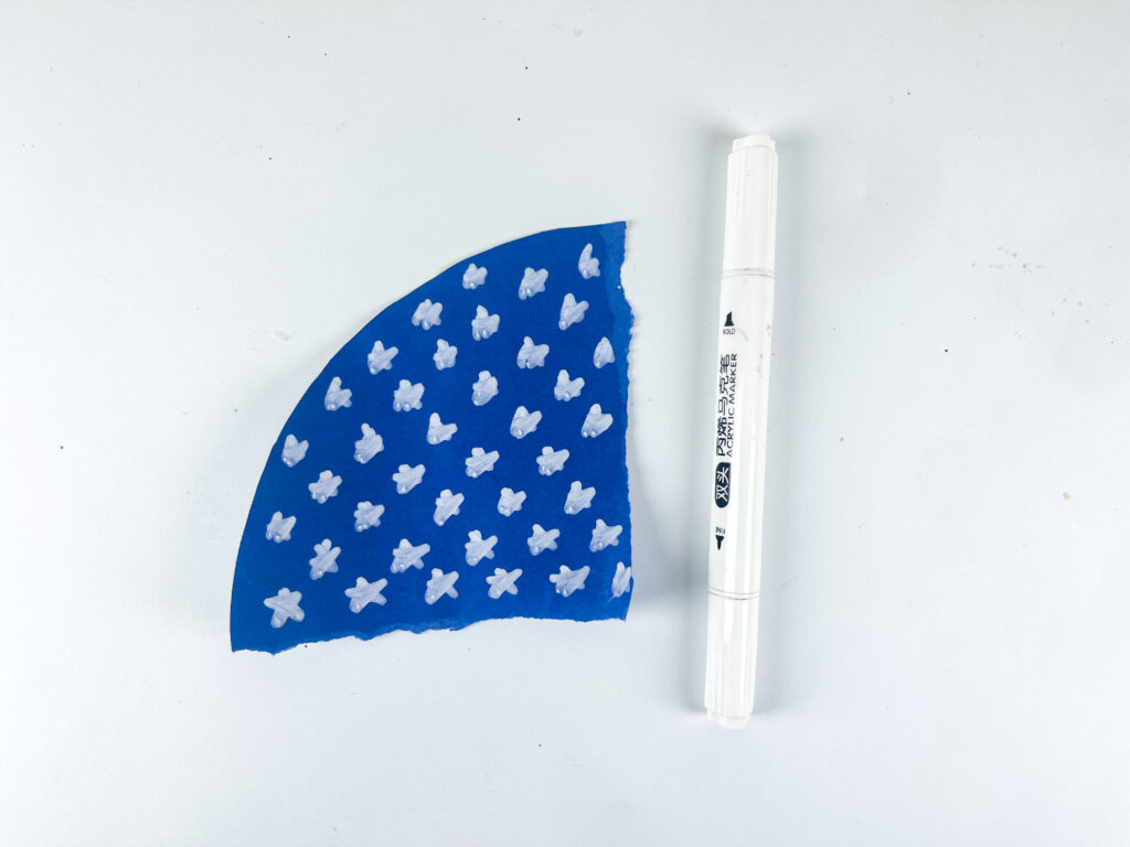 white acrylic marker