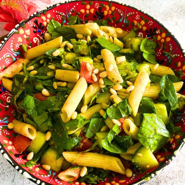 Image for Vegan Summer Pasta Salad (Oil-Free, Cheese-Free)
