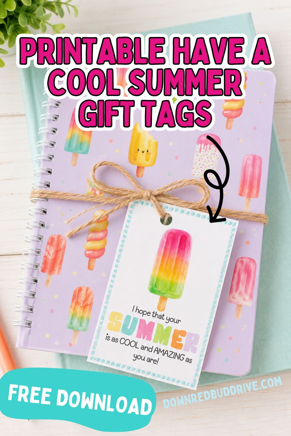 I hope that your summer is as cool and amazing as you are gift tag 