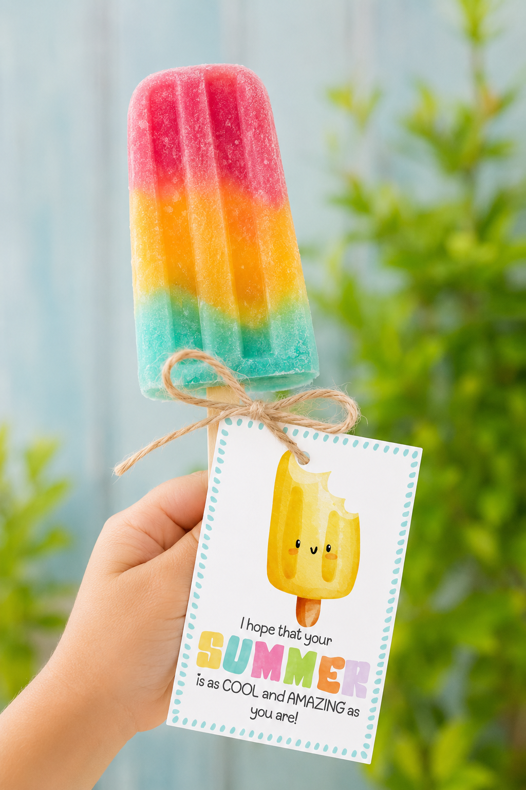 summer popsicle gift tag I hope that your summer is as cool and amazing as you are 