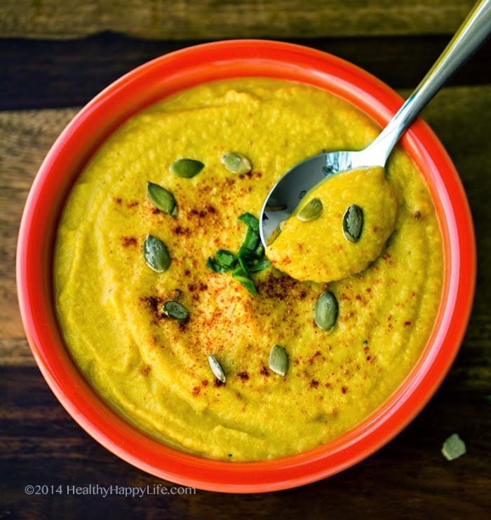 Image for Curried Coconut Cauliflower Soup with warming spices.