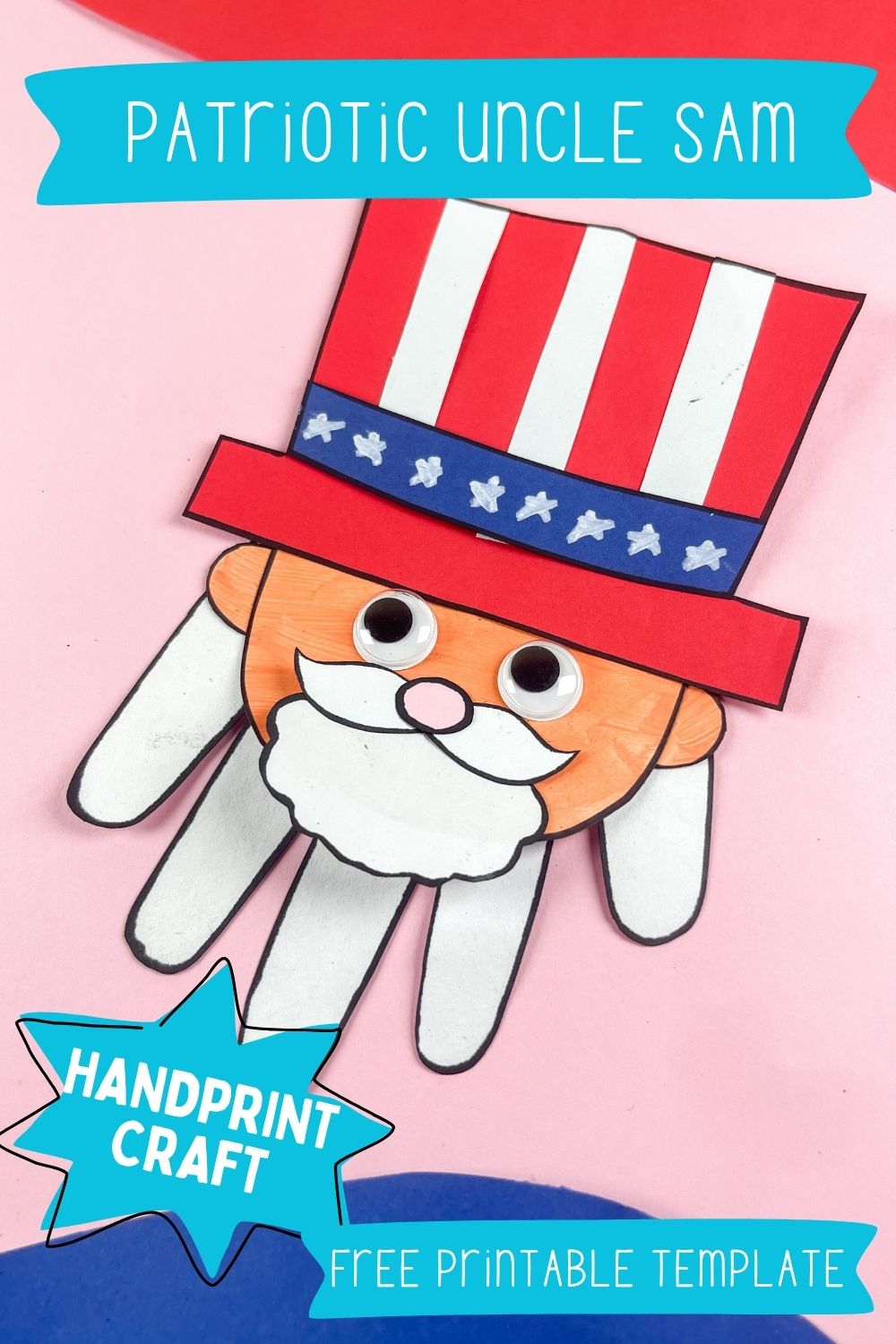 patriotic Uncle Sam handprint craft