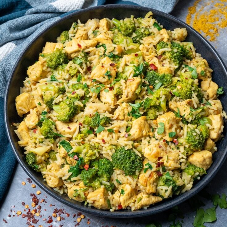 Image for One Pot Curried Chicken Broccoli Rice Casserole