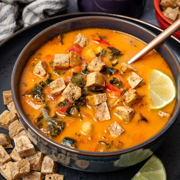 Image for Coconut Curry Soup with Crispy Tofu