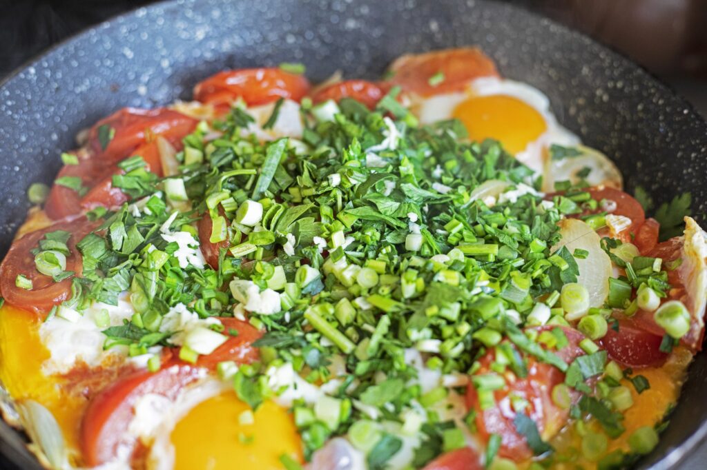 scrambled egg with veggies