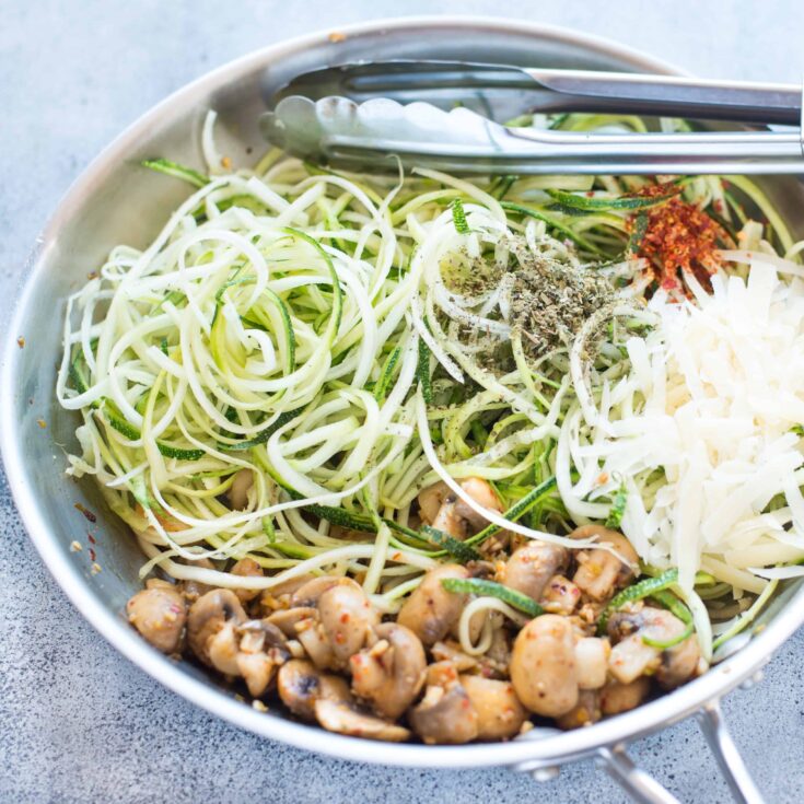 Image for Garlic Parmesan Mushroom Zoodles