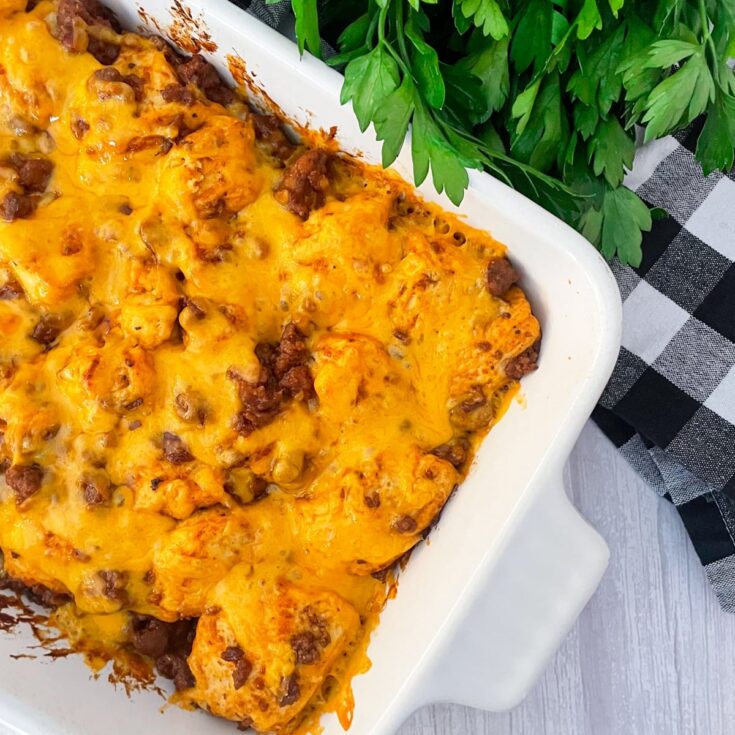 Image for Easy Baked Sloppy Joe Biscuit Casserole
