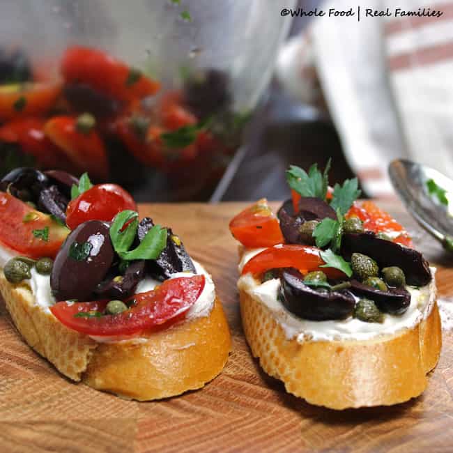 Image for Olive Bruschetta with Whipped Goat Cheese