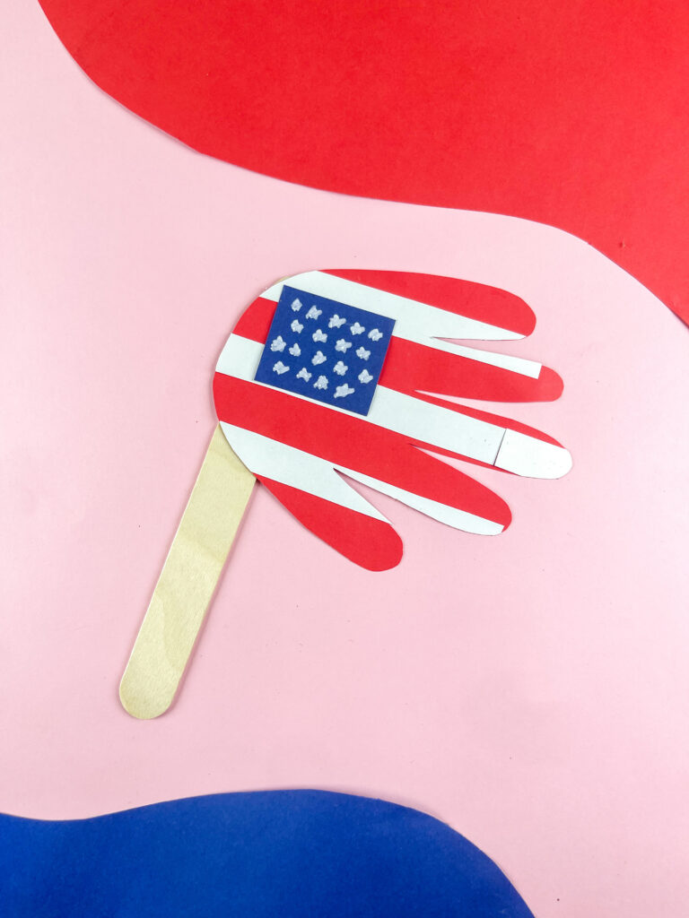 handprint American flag craft