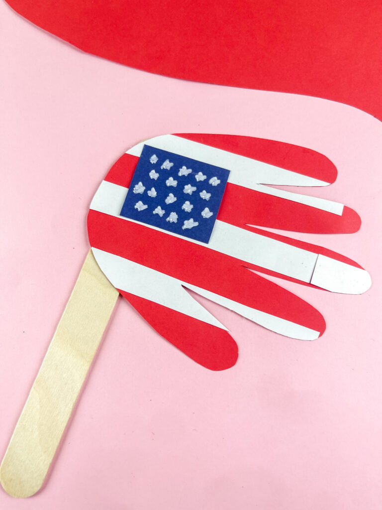 handprint American flag craft