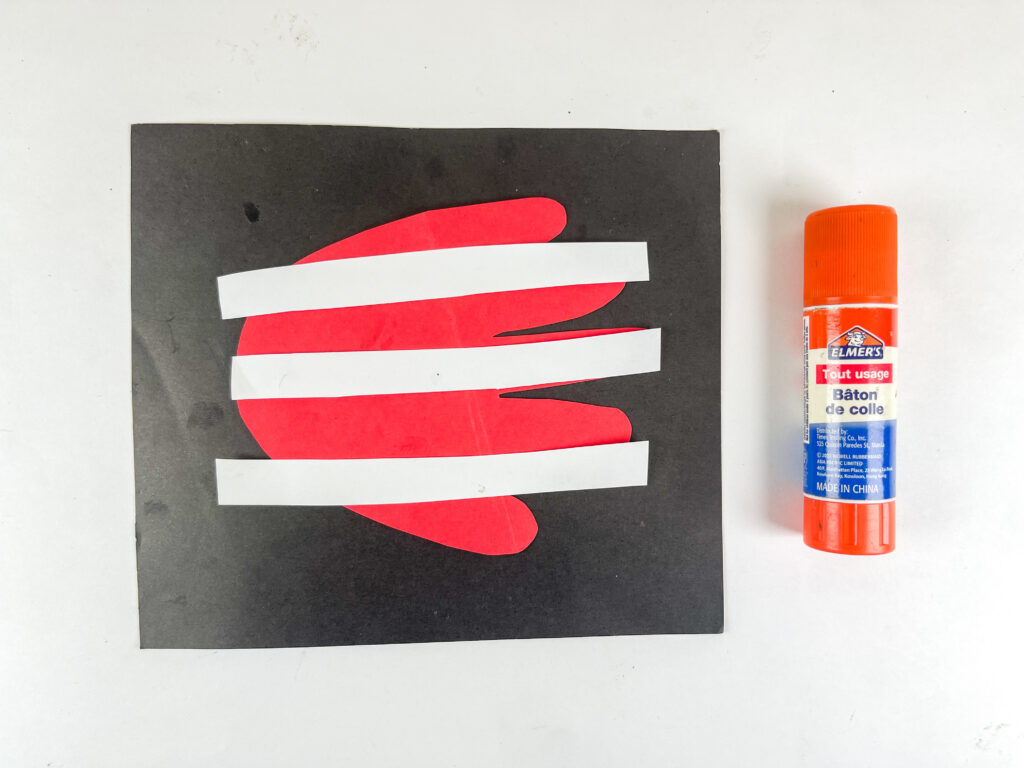 step by step handprint American flag craft