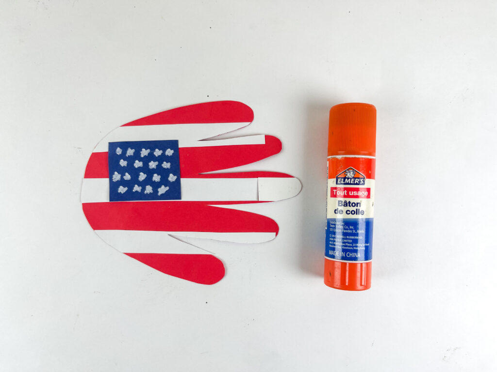 handprint American flag craft