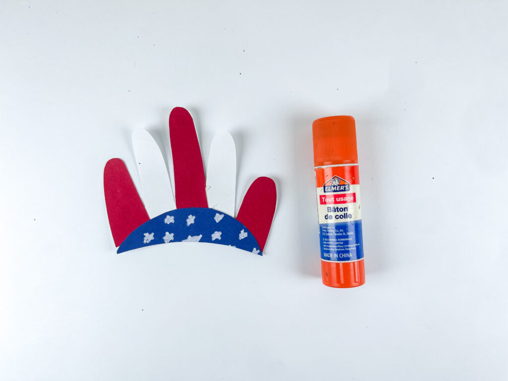 step by step handprint Statue of Liberty craft