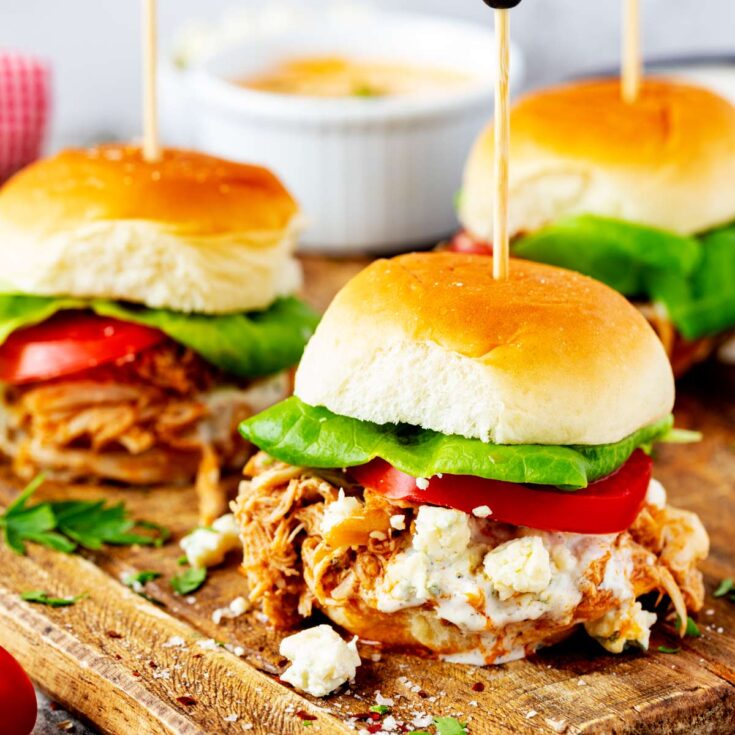 Image for 10-Minute Prep Crockpot Buffalo Chicken Sliders