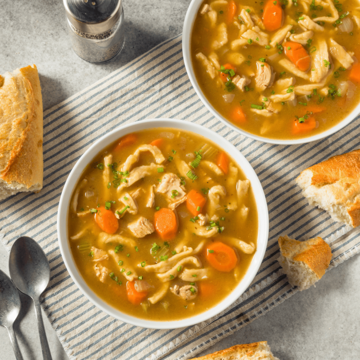 Image for Crockpot Chicken Noodle Soup | Slow Cooker Soup Recipe