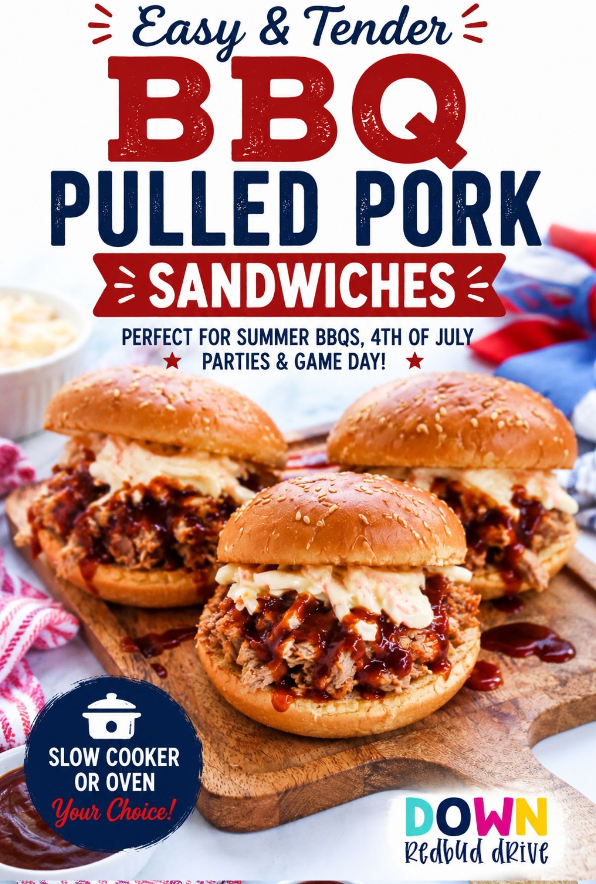 bbq pulled pork sandwiches 
