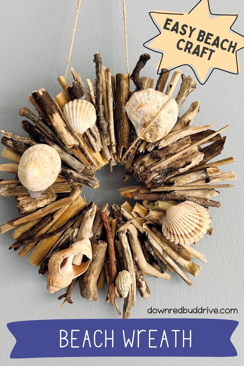 how to make a beach wreath craft 