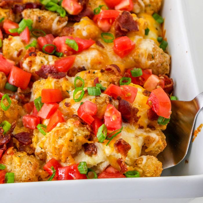 Image for Crack Chicken Tater Tot Casserole with Bacon