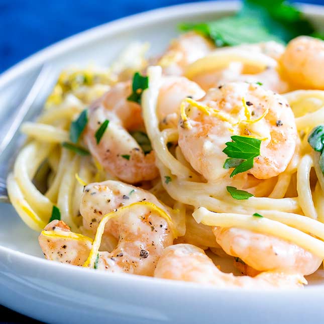 Image for Creamy Lemon Shrimp Pasta