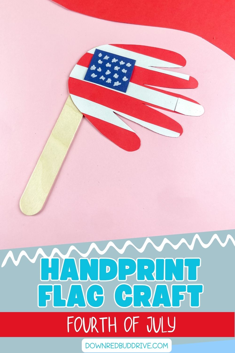 handprint American flag craft