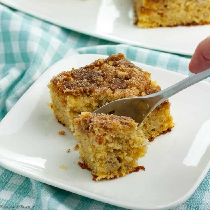 Image for Gluten-Free Banana Coffee Cake with Maple Walnut Streusel